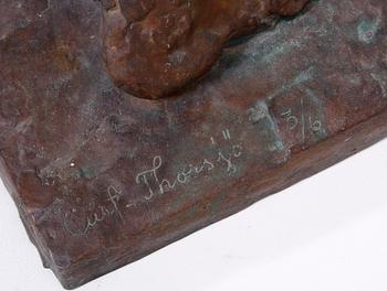 THORSJÖ, CURT, skulptur, brons, sign.