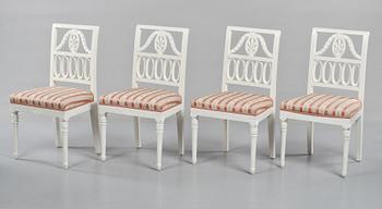 STOLAR, 4 st, Gustaviansk stil, 1900-talets andra hälft.