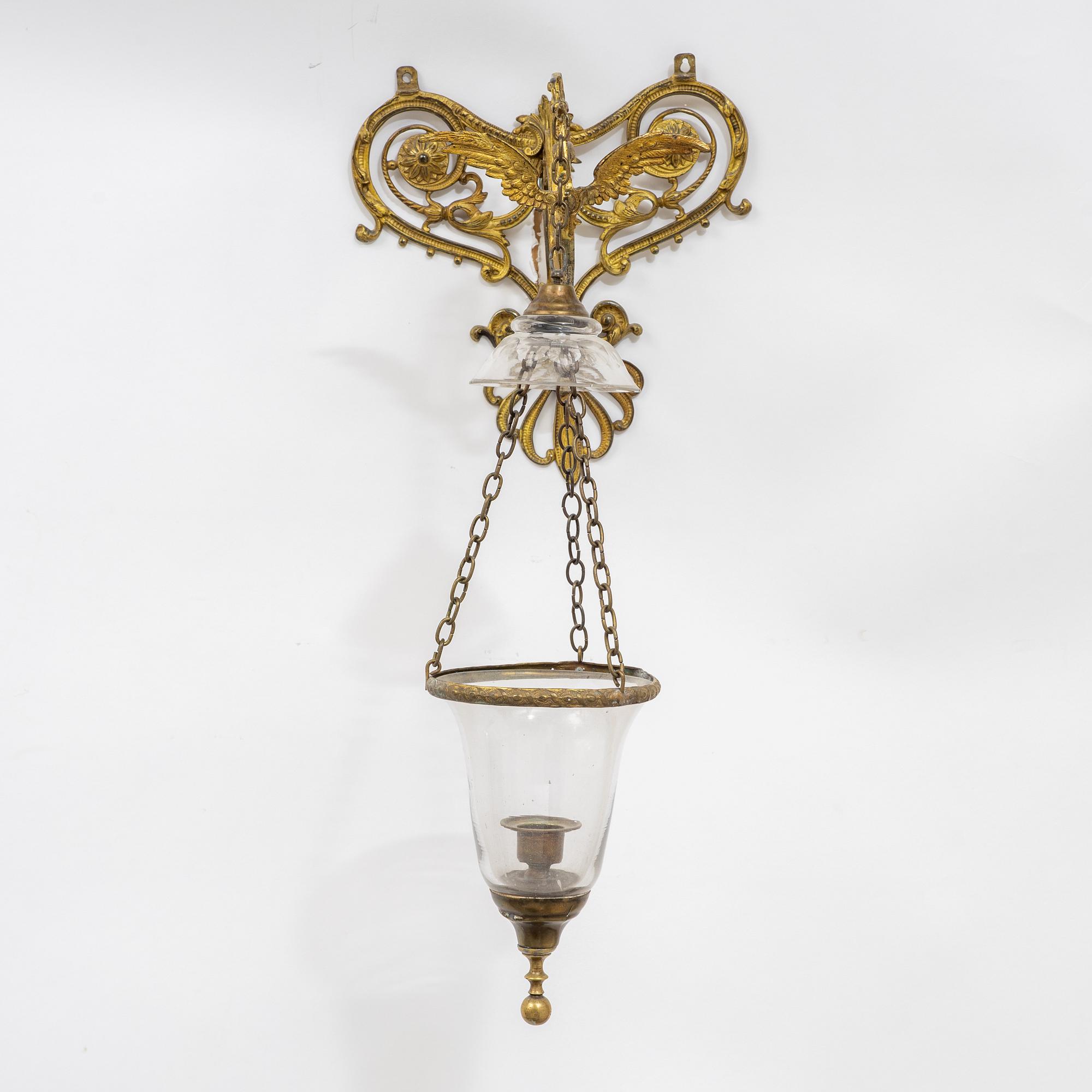A late 19th century wall lantern.
