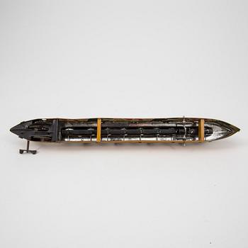 A tinplate rowing boat probably by Issmayer, Germany c. 1910.