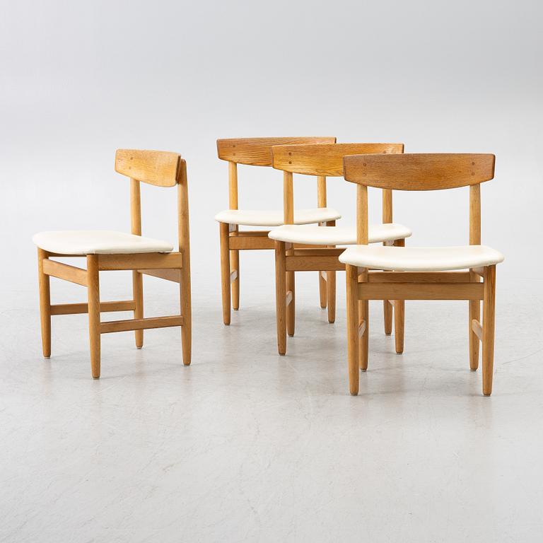 Børge Mogensen, four "Öresund" chairs, Karl Andersson.
