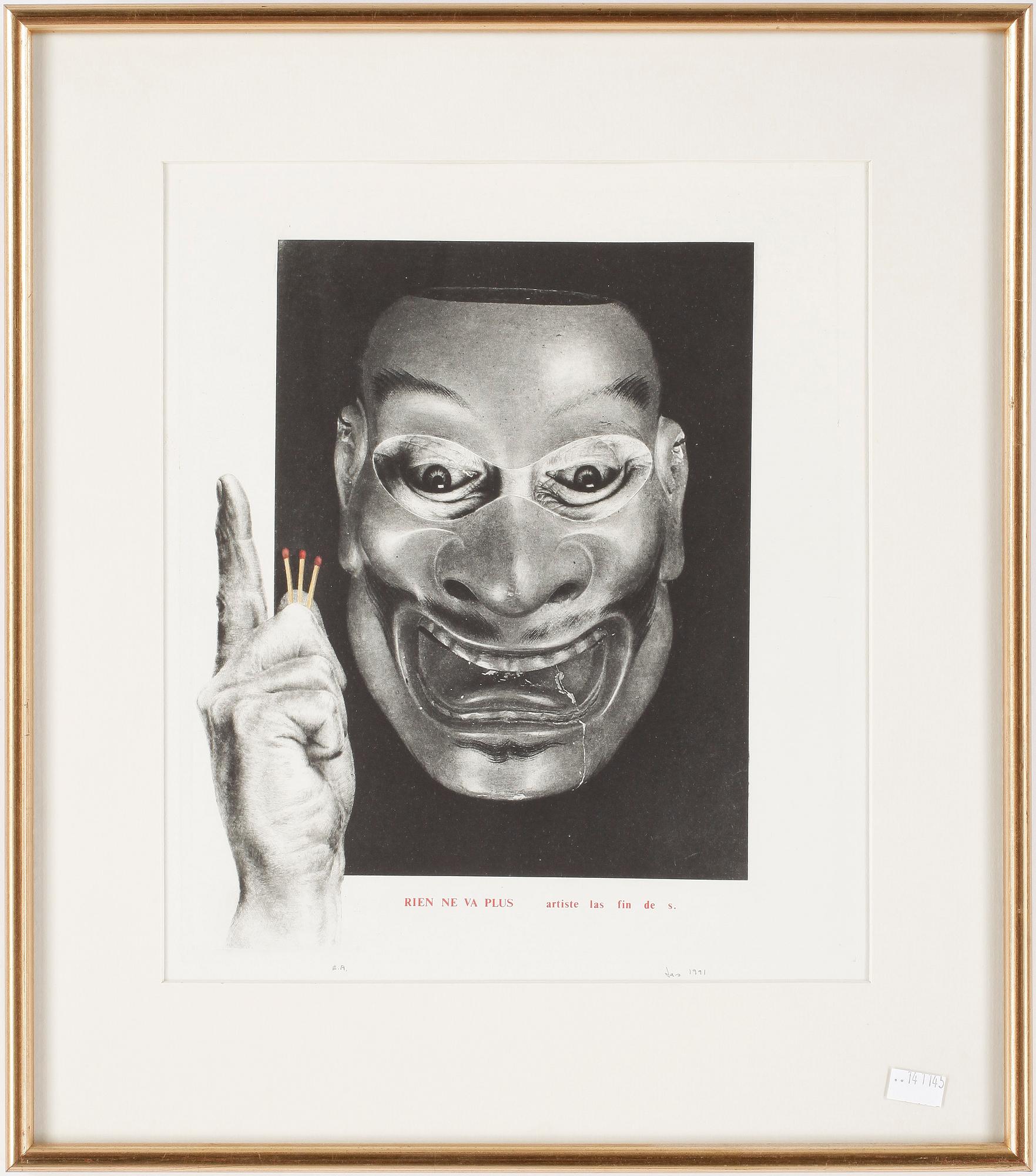 LARS SÖDERBERG, etsning, signerad EA samt daterad 1991.