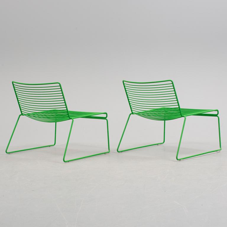 HEE WELLING, a pair of 'Hee Lounge Chairs', HAY, 21st Century.