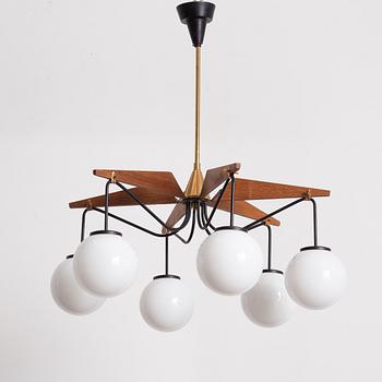 Ceiling lamp, Italy, second half of the 20th century.