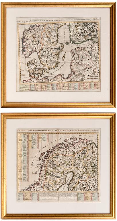 A SET OF MAPS, SCADINAVIA.