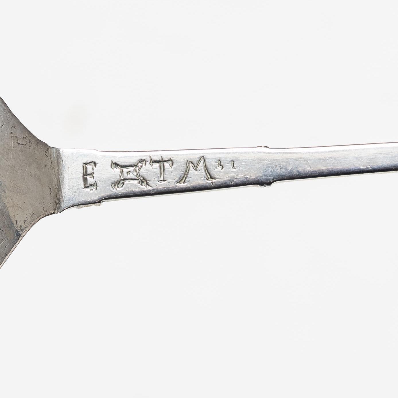 Spoon, silver, probably Scandinavia, 18th century.