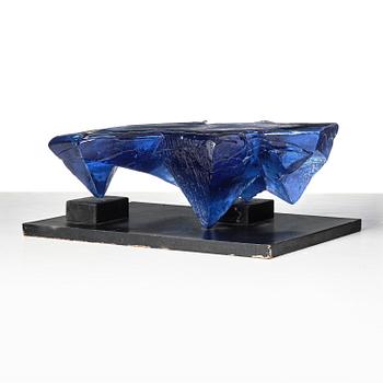 Edvin Öhrström, "Isig prisma", a cast glass sculpture, Lindshammar Glassworks.
