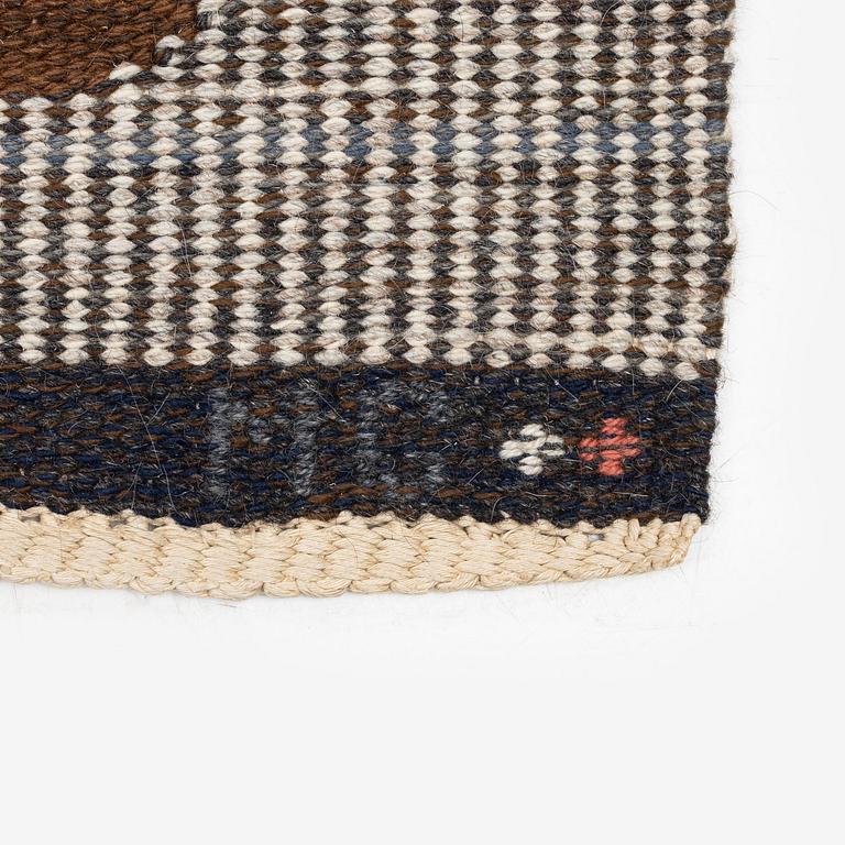 Margareta Grandin-Nettles, a flat weave carpet, c. 305 x 250 cm, signed GLH MG.