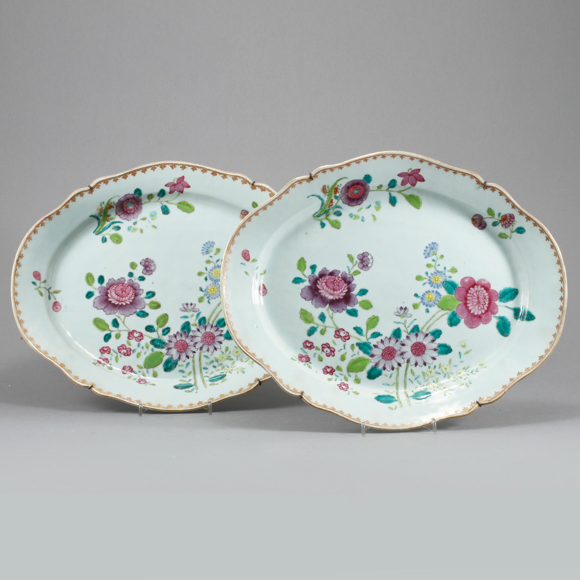 FAT, 2 st, porslin, Kina, 1700-tal.