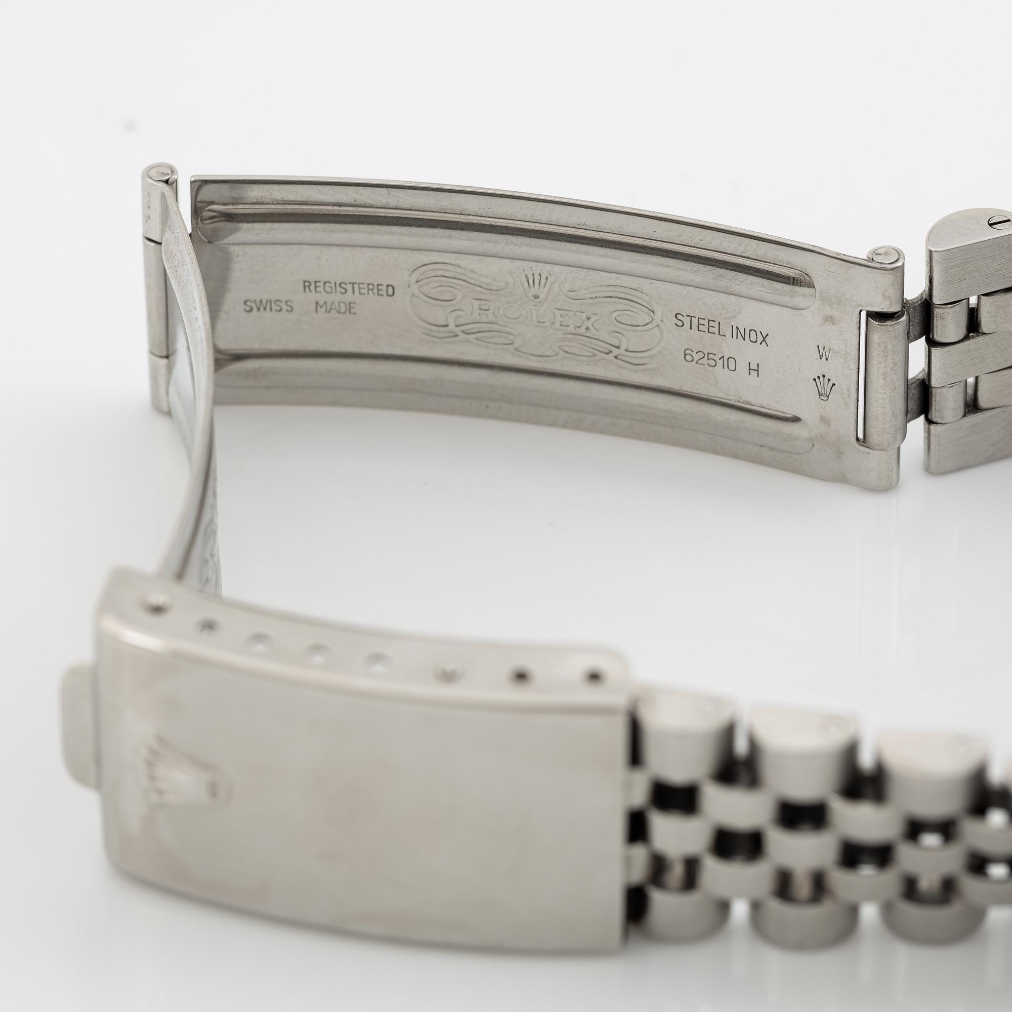 Rolex, Oyster Perpetual, Datejust, Chronometer, armbandsur, 36 mm,