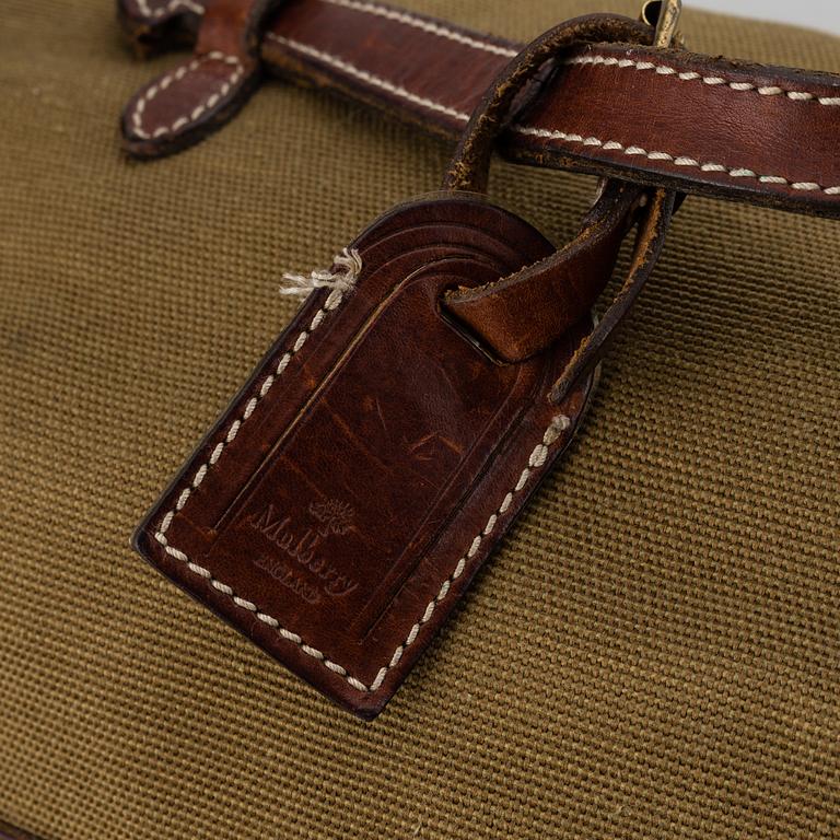 MULBERRY, a canvas and leather bag.