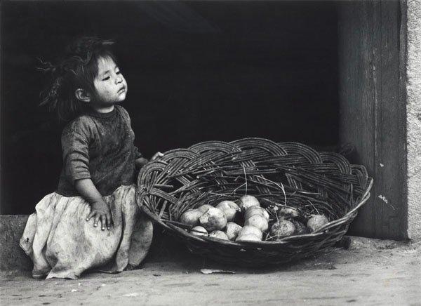 Georg Oddner, "Flickan med korgen", 1955 (The girl with the basket).
