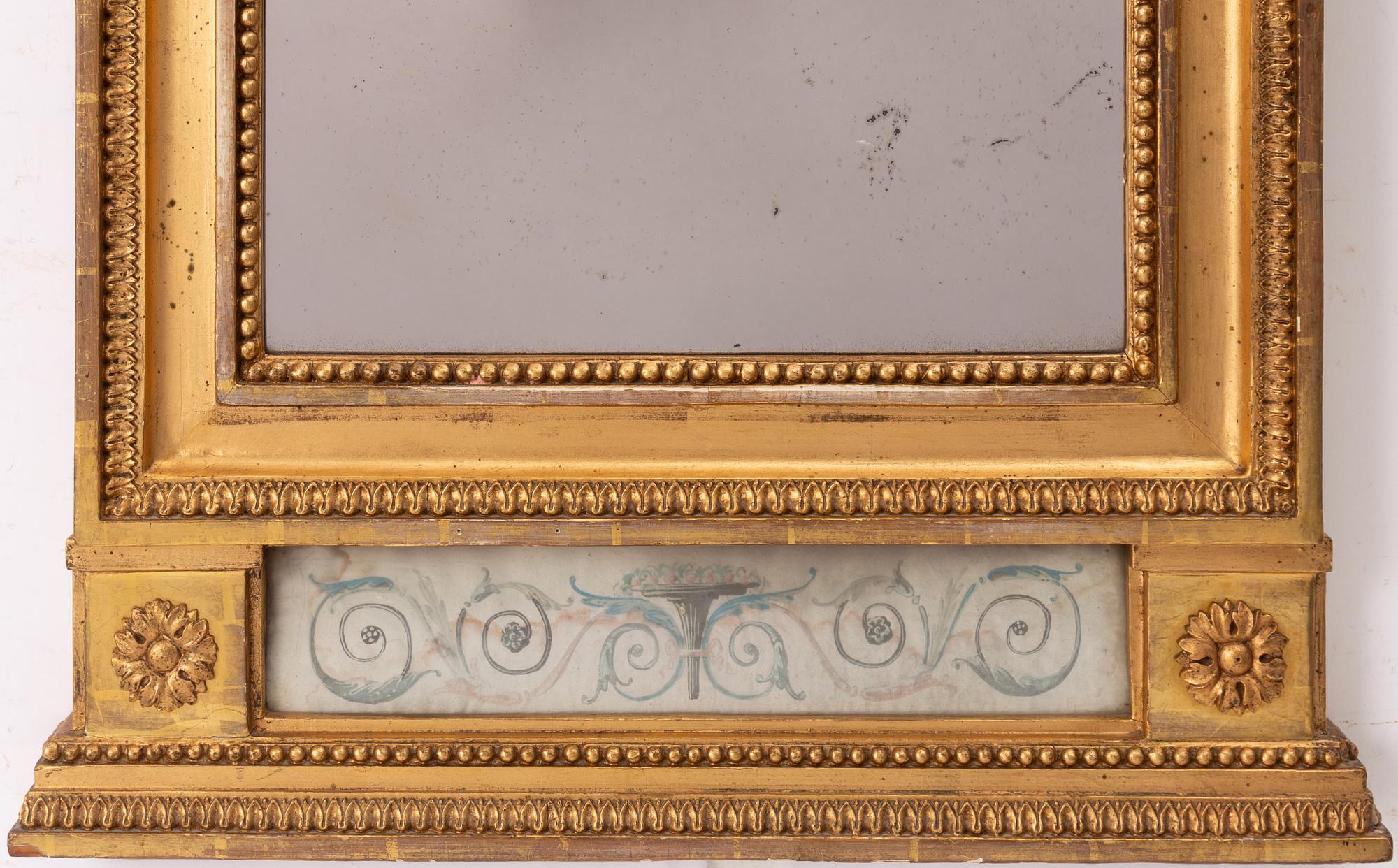 Mirror, Late Gustavian, late 18th century.