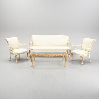 Salongsmöbel, 7 delar, Italien 1900-tal.