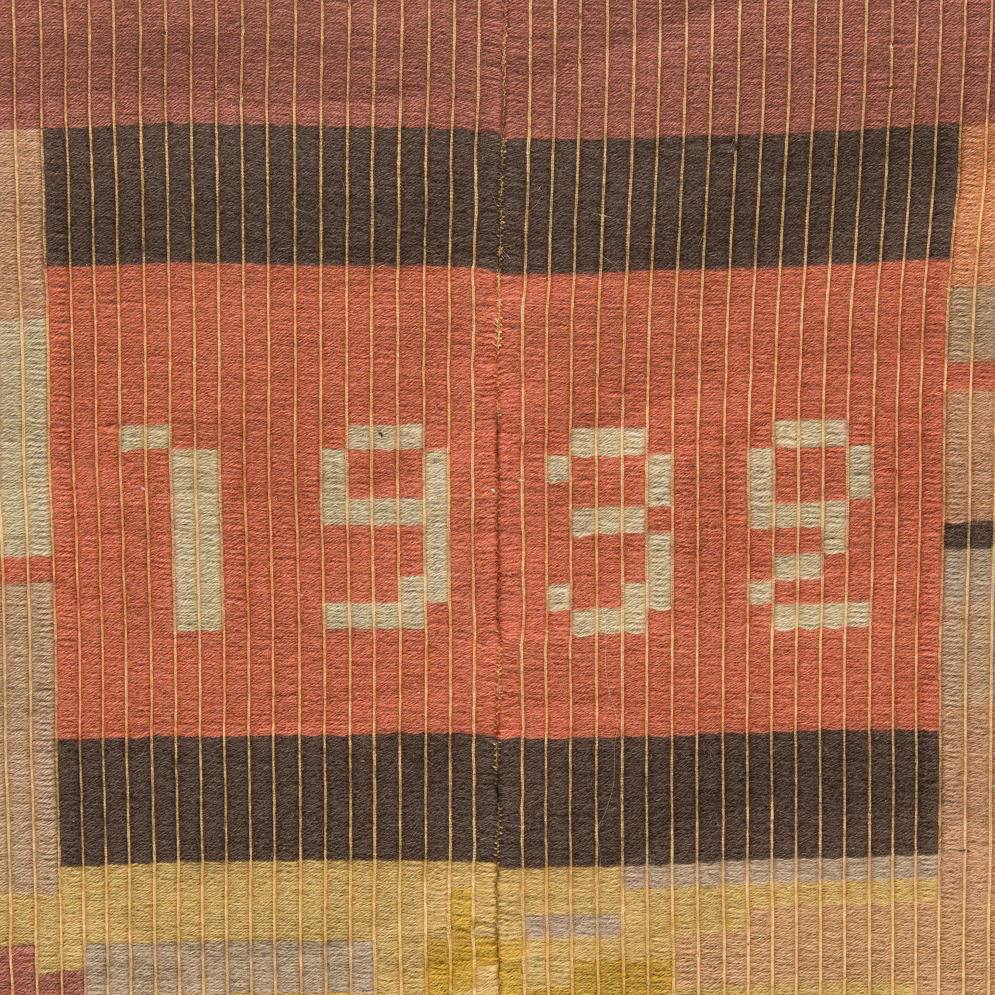 Laila Karttunen, rana / bänkrana, modell för Neovius. Ca 240 x 135 cm.