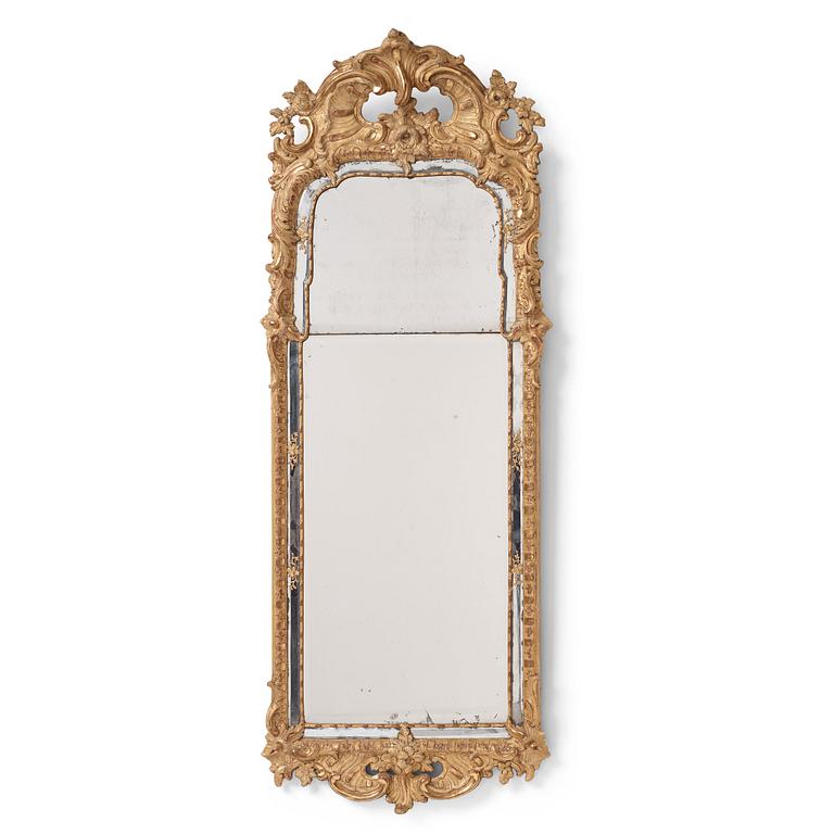 A Swedish Rococo 18th century mirror.