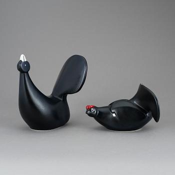 FIGURINER, 2 st, porslin, Lillemor Mannerheim, Arabia.