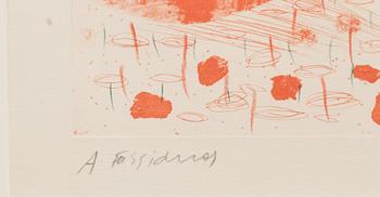 ALEXANDRE FASSIANOS, etsning, signerad och numrerad 44/70.