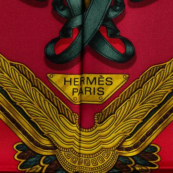 HERMÈS, scarf, 'Les Parures Du Vent'.