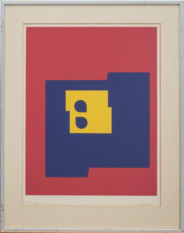 IB GEERTSEN, färglitografi, signerad och daterad 1971, numrerad 56/75 VI.