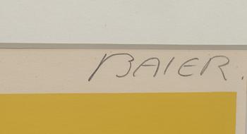 JEAN BAIER, färglitografi, signerad och numrerad 5/100.