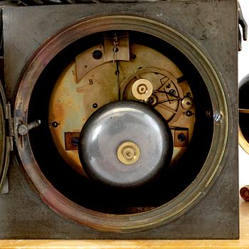 A late Empire mid 1800s table clock.