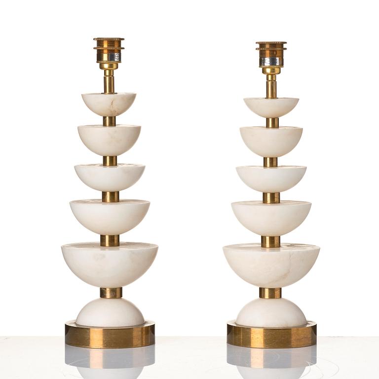 Michael & Lucy Vaughan, a pair of, "Positano" Table Lamps, Vaughan, United Kingdom, 2015.