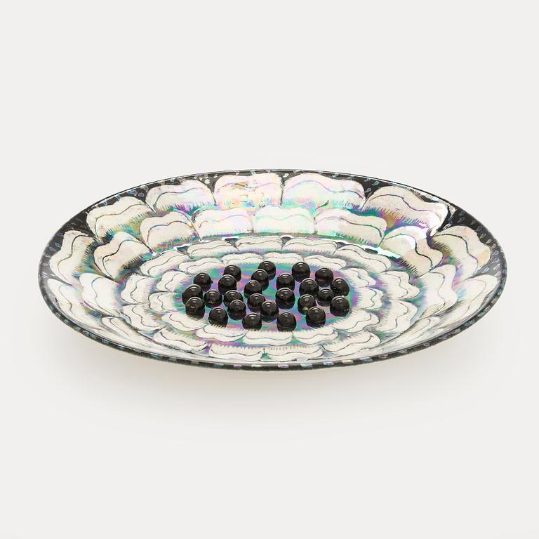 Birger Kaipiainen, dekorationstallrik, keramik, signerad Kaipiainen Arabia.