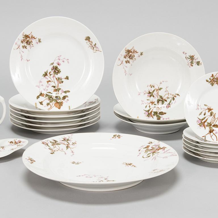 A 24-piece table ware, porcelain, Kornilov 1861-1884.