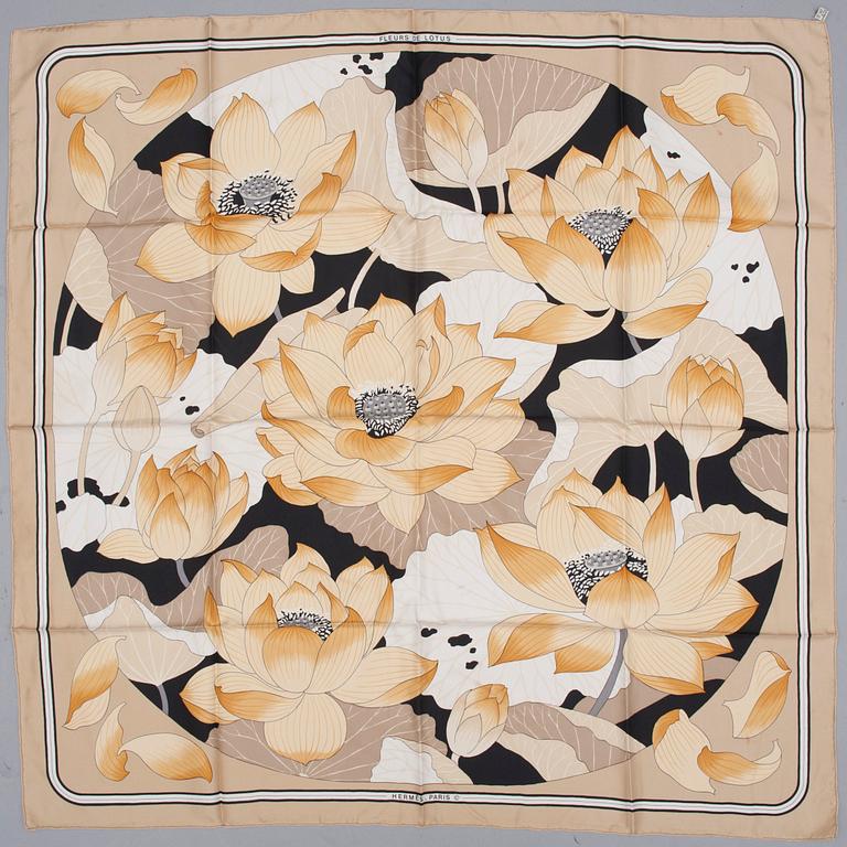 SCARF, "Fleurs de Lotus", Hermès.