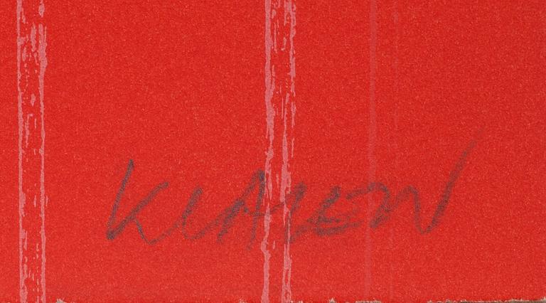 PETER KLASEN, färgserigrafi, signerad och numrerad HC 4/15.