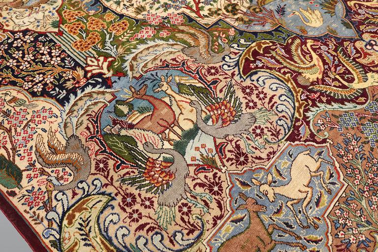 A carpet, Kashmar, c. 385 x 290 cm.