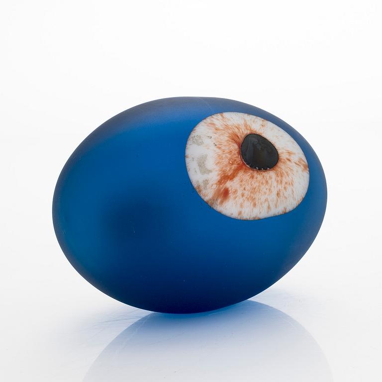 Oiva Toikka, A glas bird 'Turkey fowl' and glass egg 'Turkey Fowl Egg', second quality, signed O. T. II Nuutajärvi.