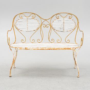 A garden sofa, two chairs and two armchairs, from Skoglund & Olsson, first part of the 20th Century.