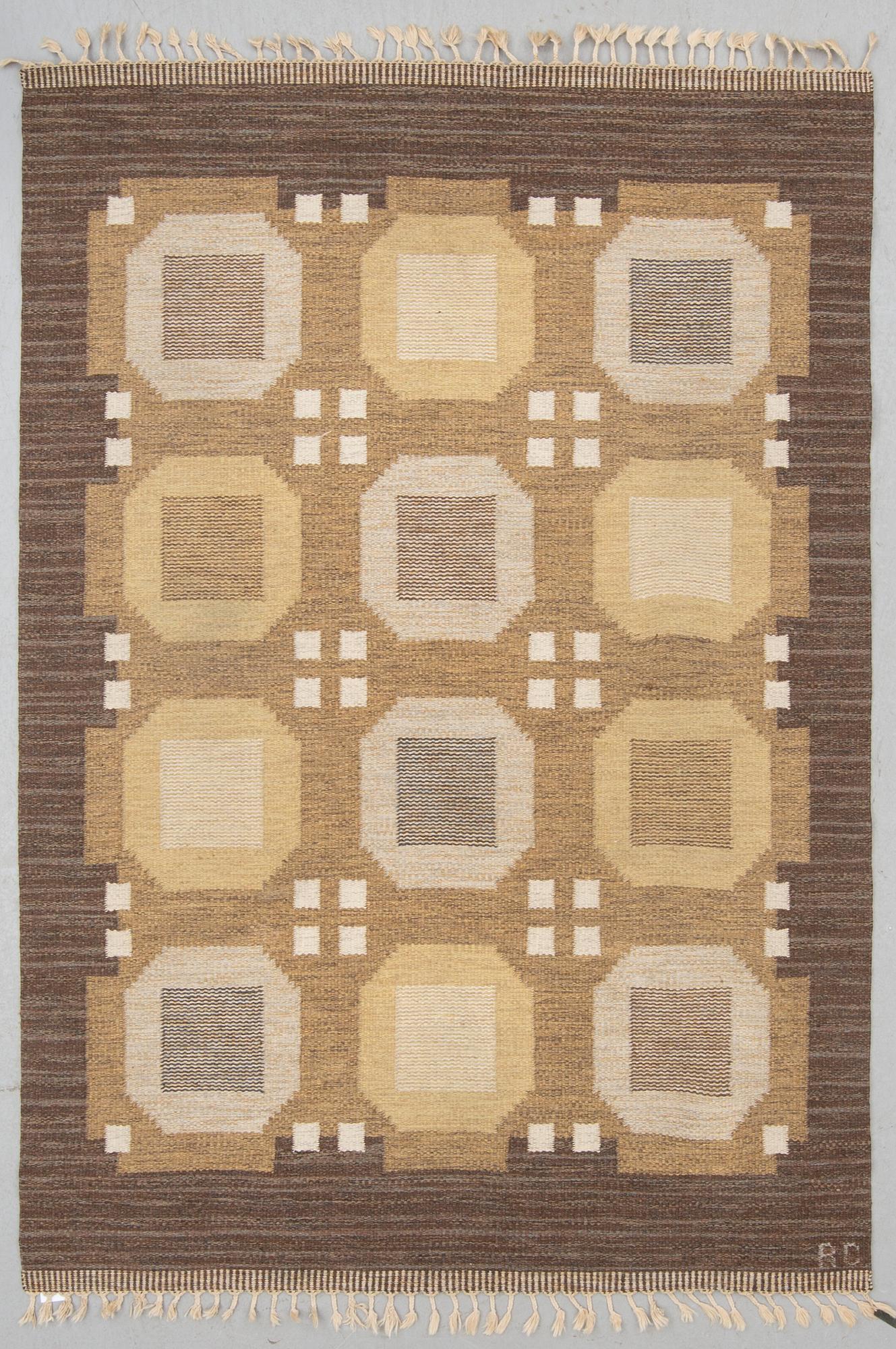 MATTA, rölakan, monogramsignerad RC (Rakel Carlander). Ca 248 x 171 cm.