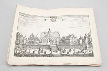 TRYCK, 18 st, efter Erik Dahlbergs "Suecia antiqua et hodierna" 18/1900-tal.