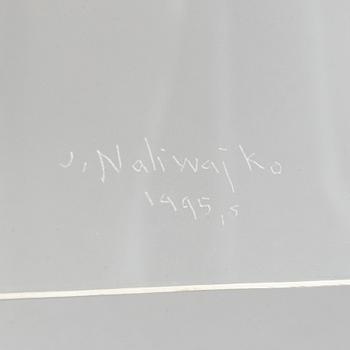 Jan Naliwajko, skulptur, blandteknik, signerad och daterad 1995.