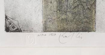 JORGO KRALLIS, kolorerad etsning, signerad och numrerad 66/125.
Beskrivni.