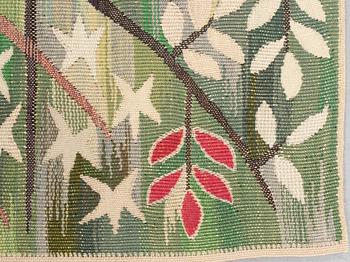 Barbro Nilsson, a textile, "Grön kvist", tapestry weave, ca 210-212 x 59-60,5 cm, signed AB MMF BN.