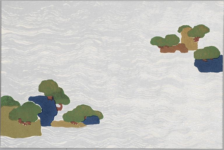 Kamisaka Sekka, after, four woodblock prints from the series "A Thousand Grasses" (Chigusa), 20th century.
