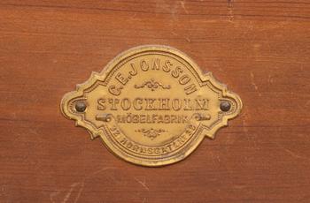 SPEGEL MED KONSOLBORD, empirestil, 1900-talets första årtionden. C.E Jonsson möbelfabik Stockholm.