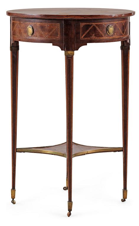 A Gustavian late 18th Century table in the manner of A. Lundelius.