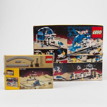 A Lego "Monorail Transport System" 6990 and "Monorail Accessory Track" 6921, Denmark, 1987-88.