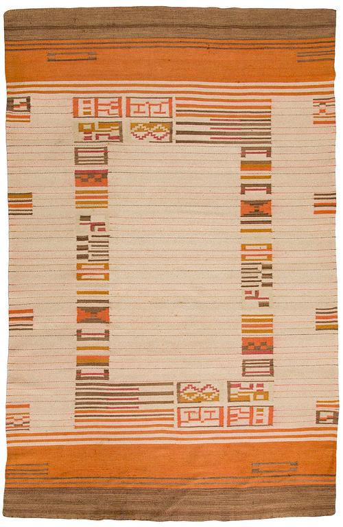 Impi Sotavalta, Karvalankamatto, Aaltosen Mattokutomo, Kiikka 1930-luku. Noin 290 x 190 cm.