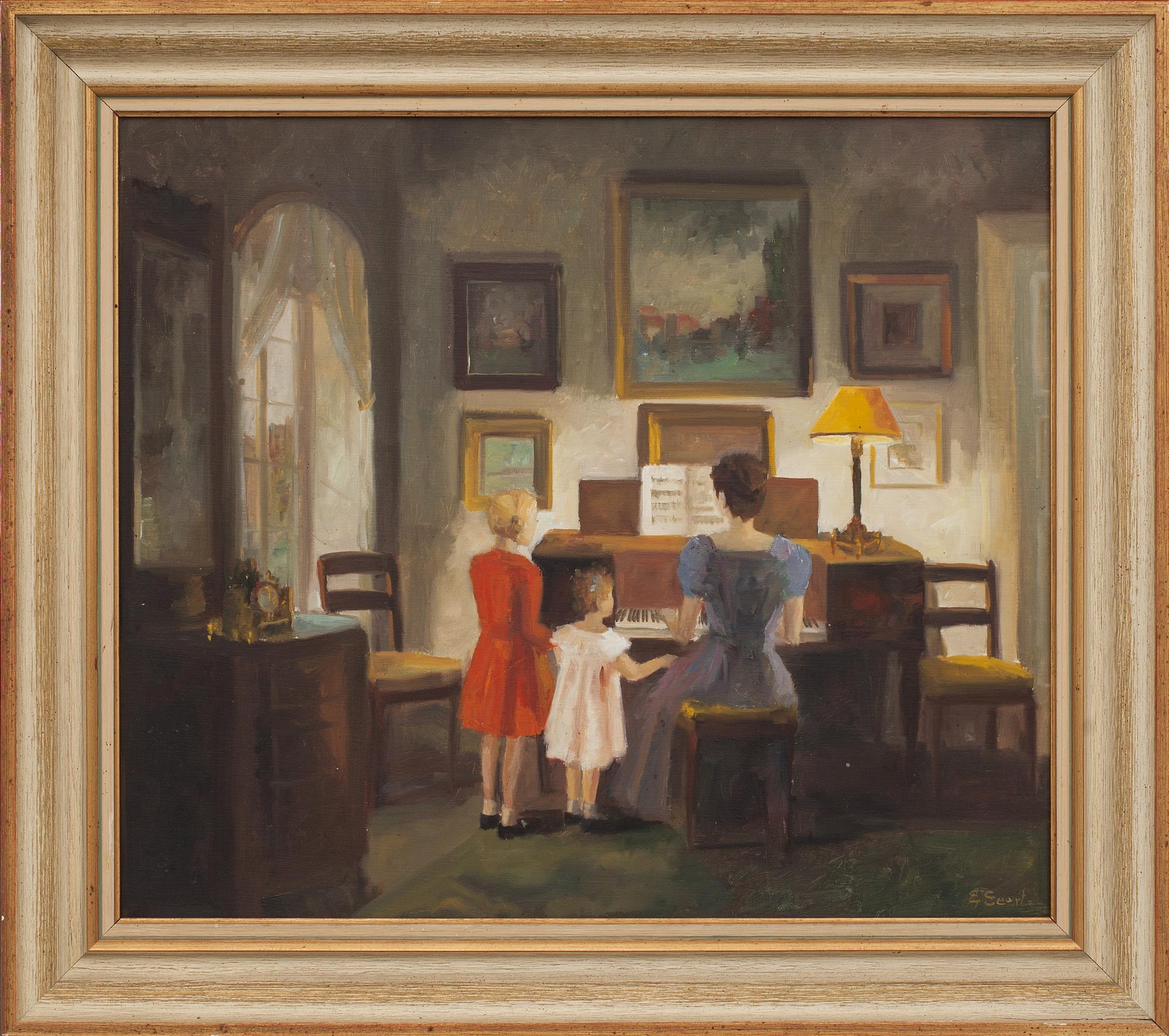 EDITH GERT, oljemålning, signerad.