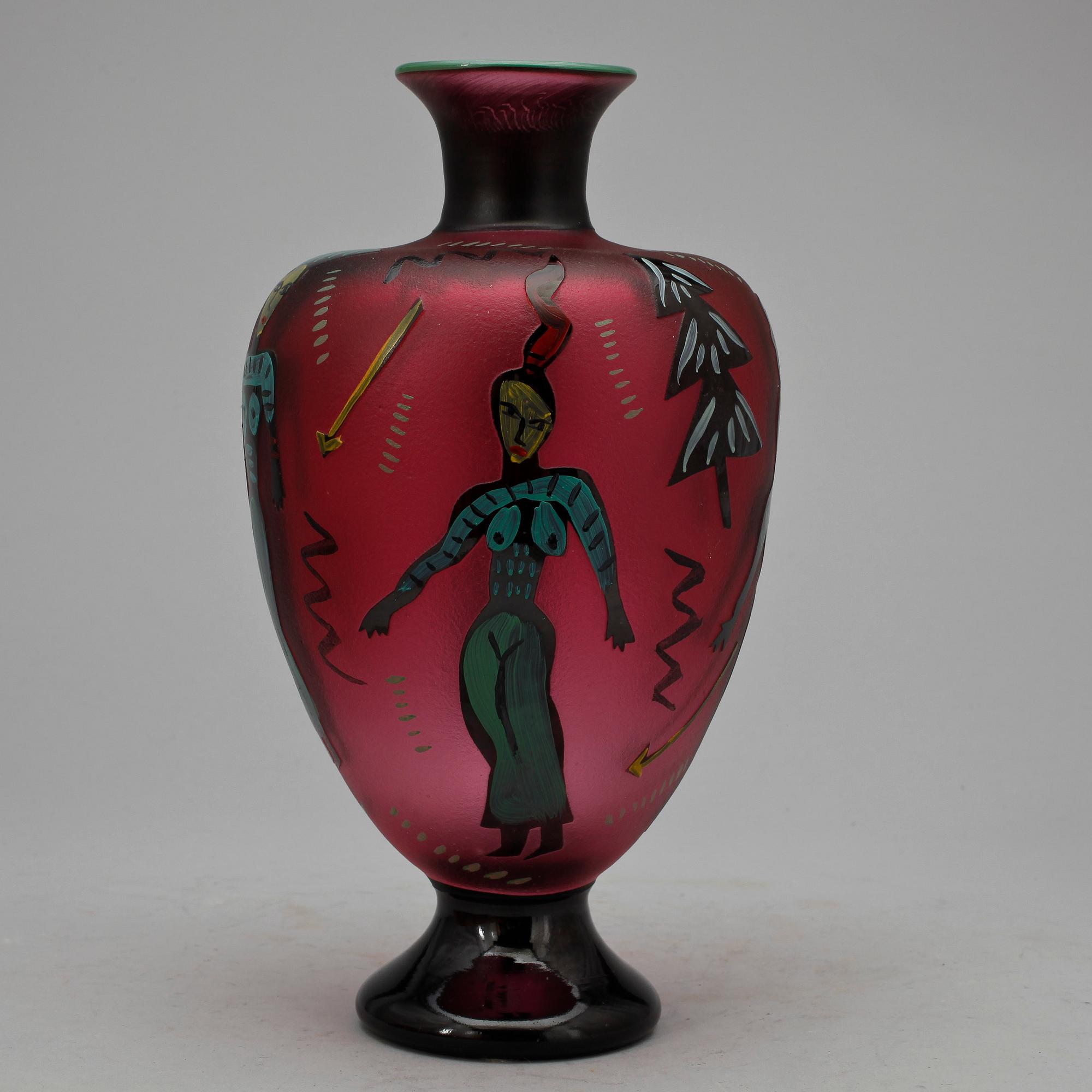 VAS, glas, Ulrica Hydman-Vallien, Kosta Boda.