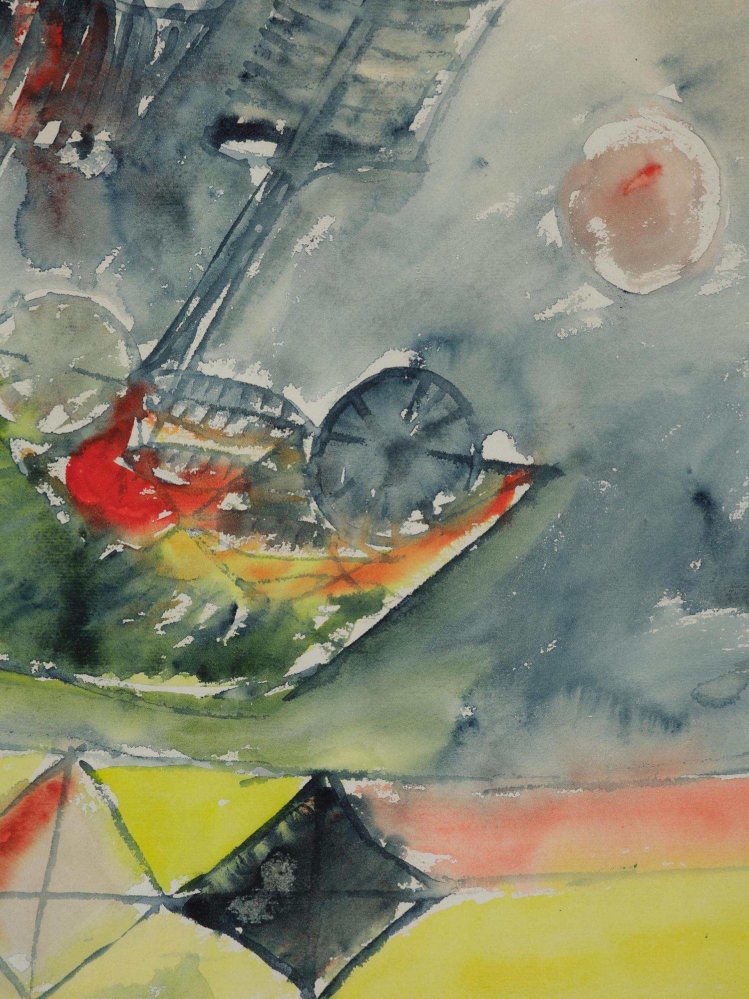 Carl-Henning Pedersen, "Skib ved land".