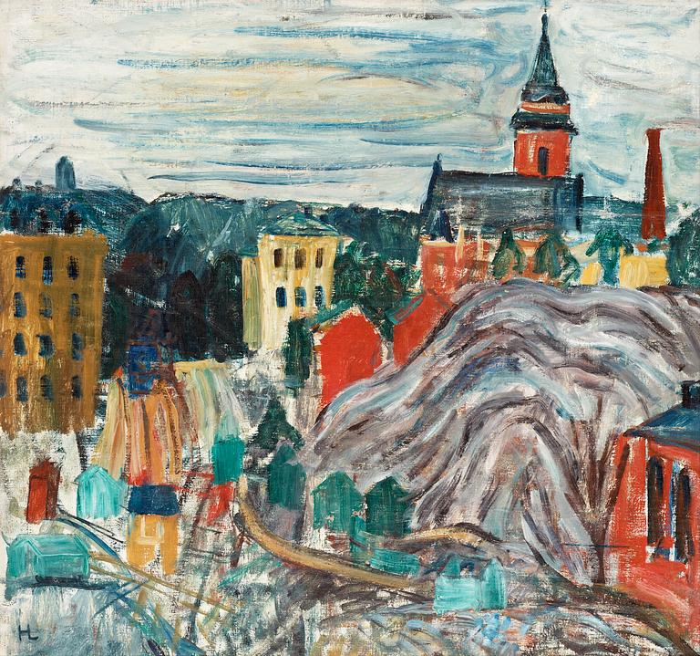 Hilding Linnqvist, View over St Göran's Chapel, Stockholm.