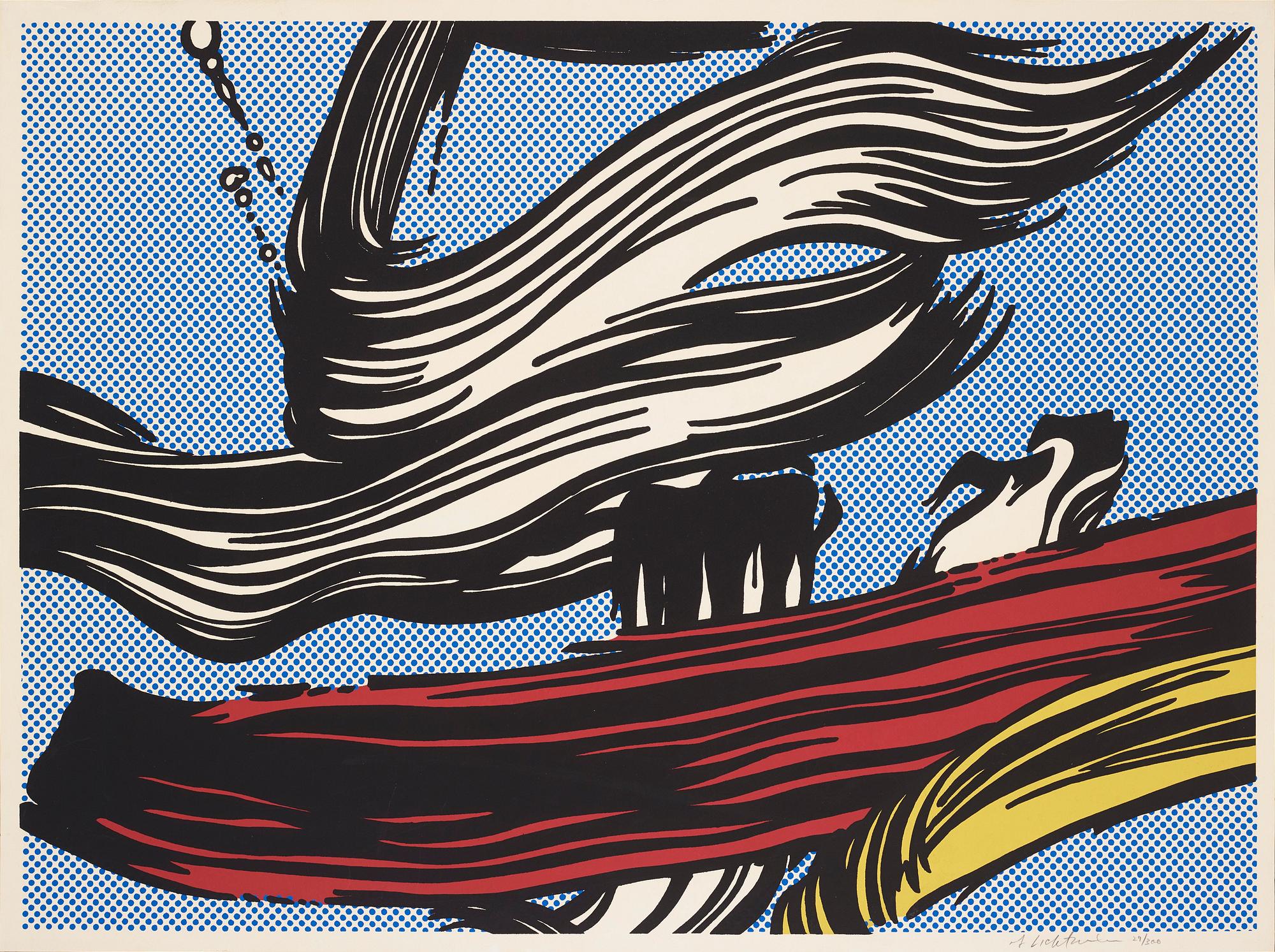 Roy Lichtenstein, "Brushstrokes".