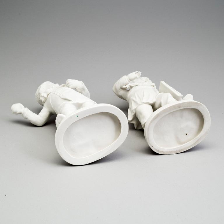 TWO PARIAN FIGURES, Gustafsberg 1911.